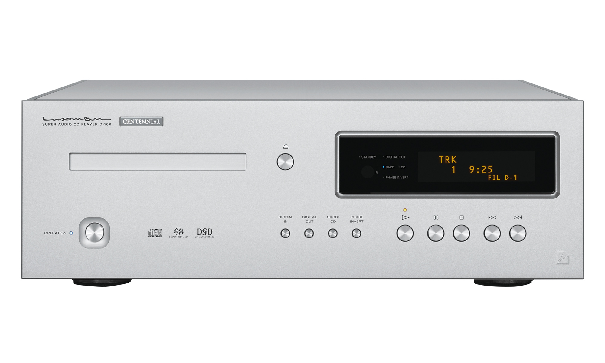 Luxman D-100 Centennial SACD-Player in Silber